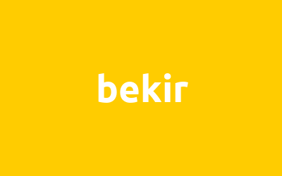 bekir isminin analizi